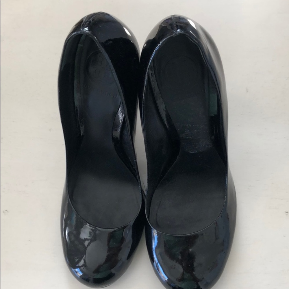 Tory Burch Heels. Glitter chunky heel.